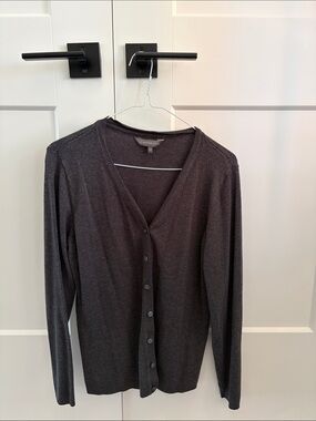 Denver Hayes Charcoal Gray Crewneck Cardigan
